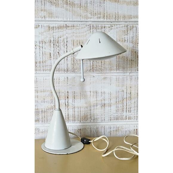 Vintage‎ Goose Neck Halogen Desk Lamp - Picture 2 of 16